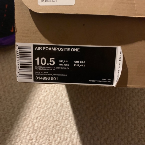 Foamposite one pheonix suns size 10.5 - Picture 4 of 7